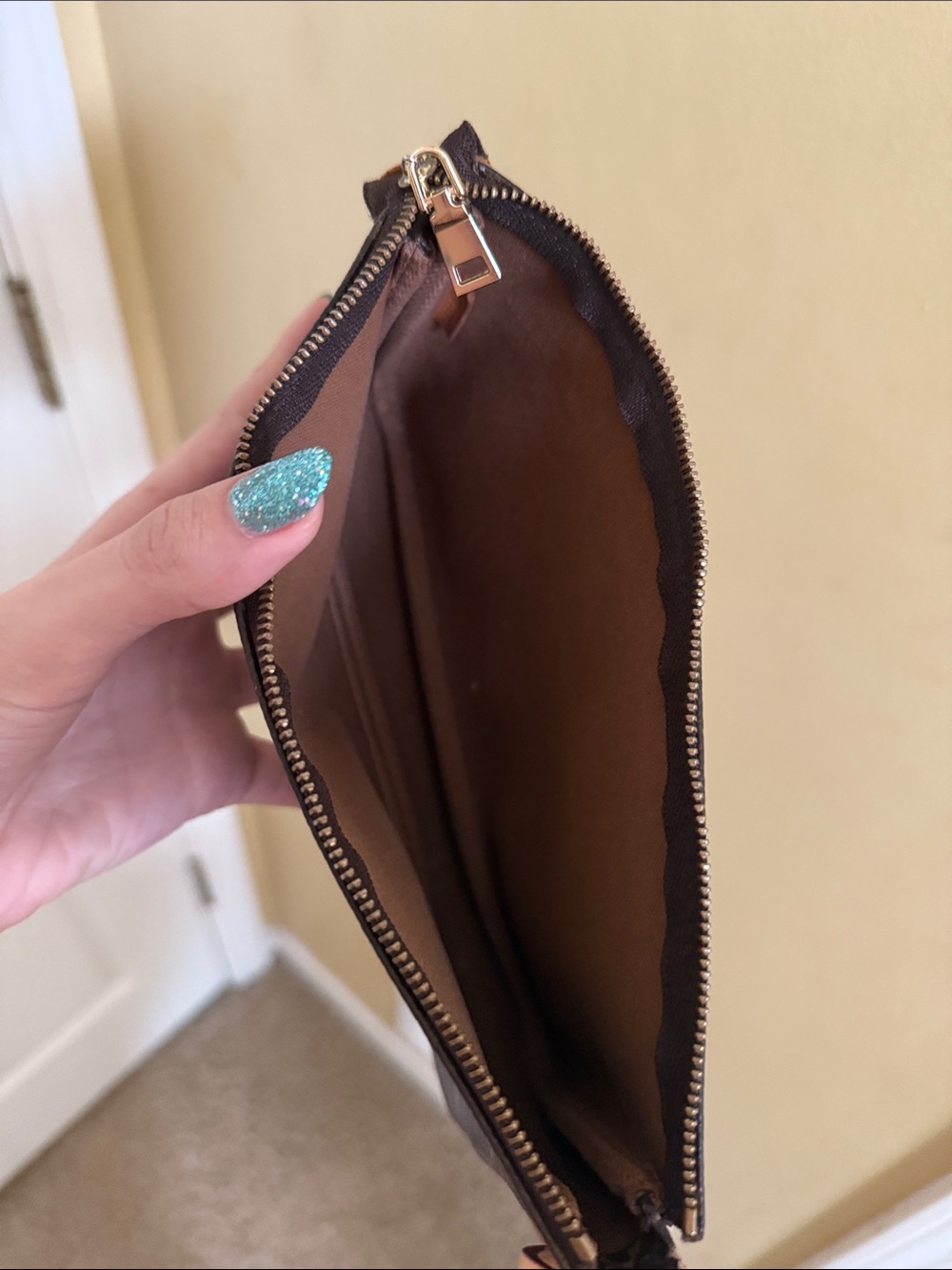 Louis Vuitton Dark Monogram Pochette Accessoires Purse - Picture 7 of 14